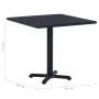 Black garden table 80x80x75 cm by , Garden tables - Ref: Foro24-49470, Price: 140,46 €, Discount: %