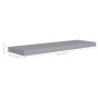 Schwebende Wandregale 2 Stück MDF grau 80x23,5x3,8 cm von vidaXL, Regale und Regale - Ref: Foro24-323857, Preis: 39,91 €, Rab...