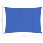 Blue HDPE sail shade 160 g/m² 2x3.5 m by , Umbrellas - Ref: Foro24-311503, Price: 24,83 €, Discount: %