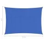 Blue HDPE sail shade 160 g/m² 2x3.5 m by , Umbrellas - Ref: Foro24-311503, Price: 24,32 €, Discount: %