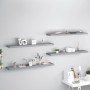 Estantes flotantes pared 4 MDF gris 120x23,5x3,8 cm de vidaXL, Estantes y estanterías - Ref: Foro24-323864, Precio: 84,70 €, ...
