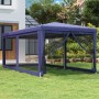 Party tent with 6 blue HDPE mesh walls 3x6 m by , Tents and gazebos - Ref: Foro24-319237, Price: 122,89 €, Discount: %