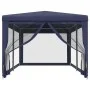 Party tent with 6 blue HDPE mesh walls 3x6 m by , Tents and gazebos - Ref: Foro24-319237, Price: 124,15 €, Discount: %