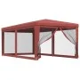 Partyzelt mit 6 Wänden aus rotem HDPE-Netzstoff, 3x6 m. von , Zelte und Pavillons - Ref: Foro24-319240, Preis: 133,33 €, Raba...