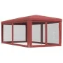 Partyzelt mit 6 Wänden aus rotem HDPE-Netzstoff, 3x6 m. von , Zelte und Pavillons - Ref: Foro24-319240, Preis: 133,33 €, Raba...