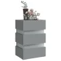 Bedside table with LED light, engineered wood, gray, 45x35x67 cm by , Nightstands - Ref: Foro24-326842, Price: 99,61 €, Disco...