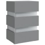 Bedside table with LED light, engineered wood, gray, 45x35x67 cm by , Nightstands - Ref: Foro24-326842, Price: 101,08 €, Disc...