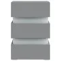 Bedside table with LED light, engineered wood, gray, 45x35x67 cm by , Nightstands - Ref: Foro24-326842, Price: 99,61 €, Disco...