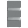 Bedside table with LED light, engineered wood, gray, 45x35x67 cm by , Nightstands - Ref: Foro24-326842, Price: 101,08 €, Disc...