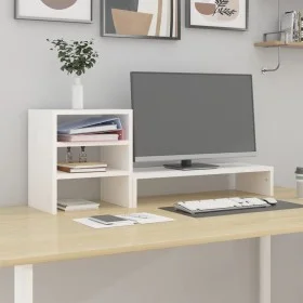 Massive Kiefernholz-Monitorständer 81x20x30 cm von , Computersockel und -erhöhungen - Ref: Foro24-813995, Preis: 33,67 €, Rab...