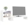 Solid white pine wood monitor stand 81x20x30 cm by , Computer bases and risers - Ref: Foro24-813995, Price: 33,67 €, Discount: %