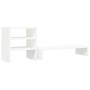 Solid white pine wood monitor stand 81x20x30 cm by , Computer bases and risers - Ref: Foro24-813995, Price: 34,27 €, Discount: %
