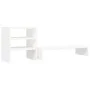 Solid white pine wood monitor stand 81x20x30 cm by , Computer bases and risers - Ref: Foro24-813995, Price: 33,67 €, Discount: %