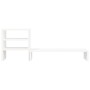Solid white pine wood monitor stand 81x20x30 cm by , Computer bases and risers - Ref: Foro24-813995, Price: 34,27 €, Discount: %
