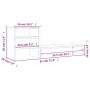 Massive Kiefernholz-Monitorständer 81x20x30 cm von , Computersockel und -erhöhungen - Ref: Foro24-813995, Preis: 34,27 €, Rab...