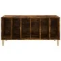 Mueble discos madera contrachapada roble ahumado 100x38x48 cm de , Almacenamiento para CD y DVD - Ref: Foro24-831978, Precio:...