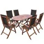 9-piece garden dining set with solid acacia wood and cushions. by , Garden sets - Ref: Foro24-42649, Price: 974,55 €, Discoun...