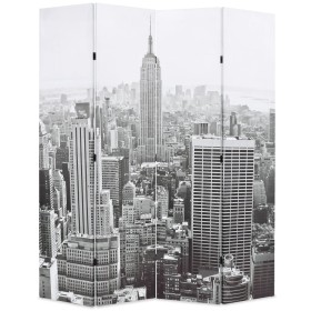 Faltbare Trennwand 160x170 cm New York in Schwarz-Weiß von , Raumteiler - Ref: Foro24-245858, Preis: 103,52 €, Rabatt: %
