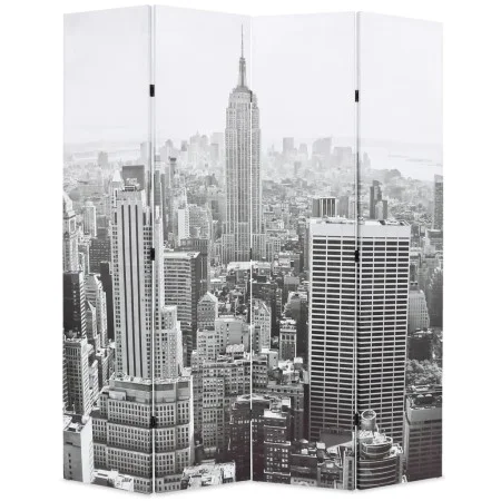 Biombo divisor plegable 160x170 cm Nueva York blanco y negro by , Room dividers - Ref: Foro24-245858, Price: 101,22 €, Discou...