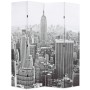 Biombo divisor plegable 160x170 cm Nueva York blanco y negro by , Room dividers - Ref: Foro24-245858, Price: 103,42 €, Discou...