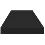 Floating wall shelves 4 pcs MDF black 90x23.5x3.8 cm by vidaXL, Shelves and shelves - Ref: Foro24-323840, Price: 70,14 €, Dis...