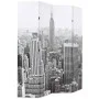 Biombo divisor plegable 160x170 cm Nueva York blanco y negro by , Room dividers - Ref: Foro24-245858, Price: 101,22 €, Discou...