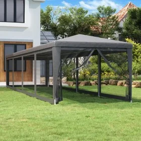 Partyzelt mit 10 Wänden aus anthrazitgrauem HDPE-Netzstoff, 3x12m. von , Zelte und Pavillons - Ref: Foro24-319249, Preis: 207...