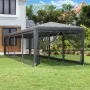 Partyzelt mit 10 Wänden aus anthrazitgrauem HDPE-Netzstoff, 3x12m. von , Zelte und Pavillons - Ref: Foro24-319249, Preis: 207...