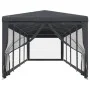 Partyzelt mit 10 Wänden aus anthrazitgrauem HDPE-Netzstoff, 3x12m. von , Zelte und Pavillons - Ref: Foro24-319249, Preis: 207...
