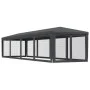 Partyzelt mit 10 Wänden aus anthrazitgrauem HDPE-Netzstoff, 3x12m. von , Zelte und Pavillons - Ref: Foro24-319249, Preis: 207...