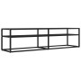 Mueble de TV vidrio templado color mármol negro 160x40x40,5 cm by , TV Furniture - Ref: Foro24-331721, Price: 92,75 €, Discou...