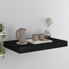 Black MDF floating wall shelf 40x23x3.8 cm by vidaXL, Shelves and shelves - Ref: Foro24-323826, Price: 22,06 €, Discount: %