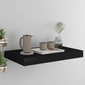 Black MDF floating wall shelf 40x23x3.8 cm by vidaXL, Shelves and shelves - Ref: Foro24-323826, Price: 21,80 €, Discount: %