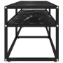 Mueble de TV vidrio templado color mármol negro 160x40x40,5 cm de , Muebles TV - Ref: Foro24-331721, Precio: 92,67 €