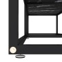 Mueble de TV vidrio templado color mármol negro 160x40x40,5 cm by , TV Furniture - Ref: Foro24-331721, Price: 92,75 €, Discou...