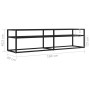 Mueble de TV vidrio templado color mármol negro 160x40x40,5 cm by , TV Furniture - Ref: Foro24-331721, Price: 92,75 €, Discou...