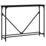 Schwarzer Konsolentisch aus Ingenieurholz, 102x22,5x75 cm. von , Seitentische - Ref: Foro24-834130, Preis: 44,07 €, Rabatt: %