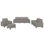 Juego de sofás 4 piezas tela gris taupe by , Sofas - Ref: Foro24-3201881, Price: 806,61 €, Discount: %
