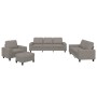 Juego de sofás 4 piezas tela gris taupe by , Sofas - Ref: Foro24-3201881, Price: 820,26 €, Discount: %