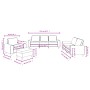 Juego de sofás 4 piezas tela gris taupe by , Sofas - Ref: Foro24-3201881, Price: 820,26 €, Discount: %