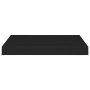 Black MDF floating wall shelf 40x23x3.8 cm by vidaXL, Shelves and shelves - Ref: Foro24-323826, Price: 22,43 €, Discount: %