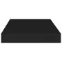 Black MDF floating wall shelf 40x23x3.8 cm by vidaXL, Shelves and shelves - Ref: Foro24-323826, Price: 21,80 €, Discount: %