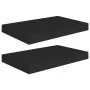 Floating wall shelves 2 pcs MDF black 40x23x3.8 cm by vidaXL, Shelves and shelves - Ref: Foro24-323827, Price: 28,41 €, Disco...
