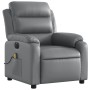 Sillón de masaje reclinable eléctrico cuero sintético gris by , Armchairs - Ref: Foro24-3205038, Price: 269,42 €, Discount: %