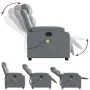 Sillón de masaje reclinable eléctrico cuero sintético gris by , Armchairs - Ref: Foro24-3205038, Price: 274,42 €, Discount: %