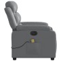 Sillón de masaje reclinable eléctrico cuero sintético gris by , Armchairs - Ref: Foro24-3205038, Price: 269,42 €, Discount: %