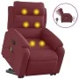 Sillón de masaje eléctrico reclinable elevable tela rojo tinto de , Sillones - Ref: Foro24-3205019, Precio: 390,62 €, Descuen...