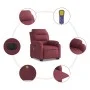 Sillón de masaje eléctrico reclinable elevable tela rojo tinto de , Sillones - Ref: Foro24-3205019, Precio: 390,62 €, Descuen...