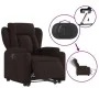 Elektrischer verstellbarer Aufstehsessel aus dunkelbraunem Stoff. von , Sessel - Ref: Foro24-3204511, Preis: 365,08 €, Rabatt: %