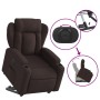 Sillón eléctrico reclinable elevable de tela marrón oscuro by , Armchairs - Ref: Foro24-3204511, Price: 339,63 €, Discount: %